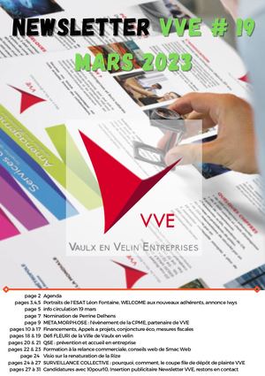 Newsletter VVE Mars 2023 N° 19