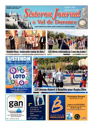 3951 Sisteron Journal Du Samedi 5 Novembre 2022