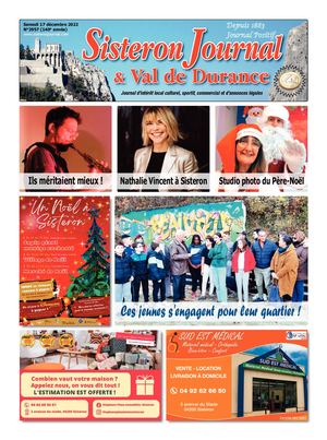 3957 Sisteron Journal Du Samedi 17 Decembre 2022
