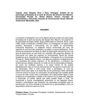 Análisis De Los Personajes Principales De La Serie De Chucky Del Director Don Mancini