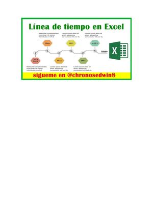 Excel Linea De Tiempo