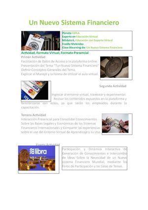 Articulo Un Nuevo Sistema Financiero