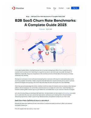 B2b Saas Churn Rate Benchmarks