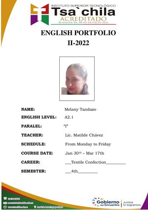 Portafolio Melany Tandazo