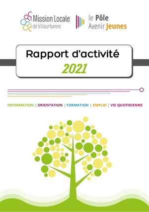 Rapport d'activité 2021 de la Mission Locale de Villeurbanne