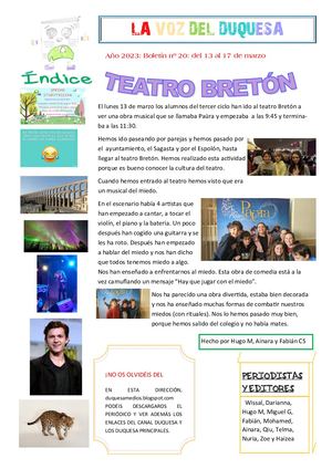 Semana 20 La Voz Del Duquesa