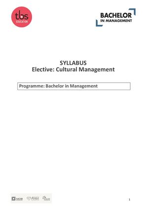 BCN - Cultural Management