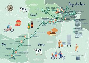 Carte itinéraire "Bières & fromages"