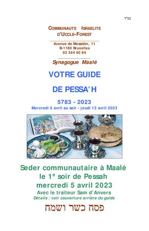 Guide De Pessah 2023