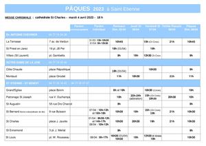Pâques 2023 St Etienne