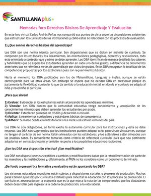 Derechos Básicos de Aprendizaje