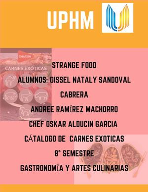 Catálogo Carnes Exóticas