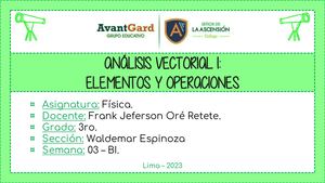 F2 Análisis Vectorial I