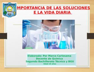 Importancia De Las Soluciones