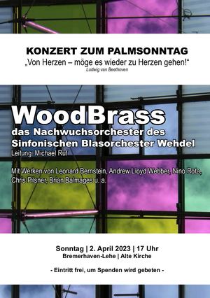Programmheft Wood Brass Konzert 2023