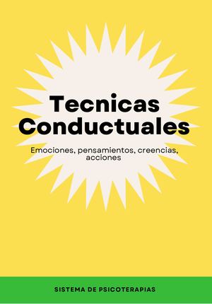 Catalogo Sobre Tecnicas Conductuales