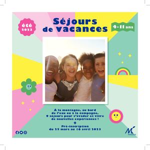 Séjours Enfance Éte 2023