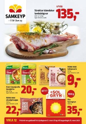 Samkeyp tilboðsblað vika 12 2023
