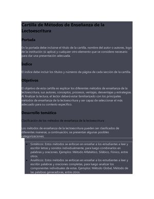 Cartilla De Métodos De Enseñanza De La Lectoescritura (1)