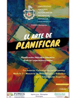 El Arte De Planificar