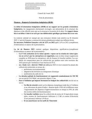 Vde Dob Note de Présentation 2023