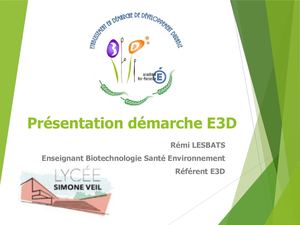 Réunion E3d Rentrée 2022