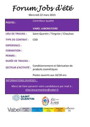 VABEL - Contrôleur Qualité.