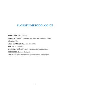 13. Istorie Popoare De Ieri, Popoare De Azi