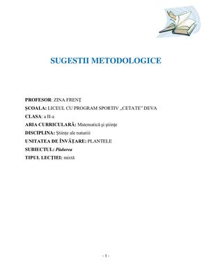 12 ȘTiințe Pădurea