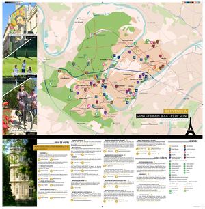 Carte Touristique Saint Germain Boucles de Seine