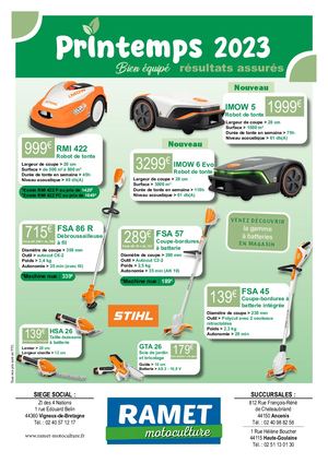 Catalogue Ramet Motoculture Printemps 2023