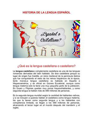 Historia De La Lengua Española