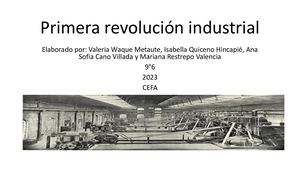 Primera Revolución Industrial