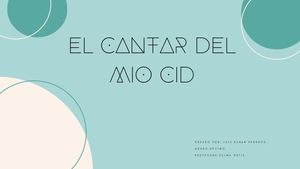 El cantar del mio cid