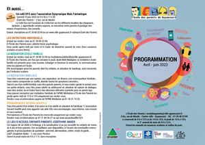 Programme Ecole des parents - Avril Juin 2023