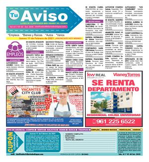 Tu Aviso 11 De Febrero De 2021