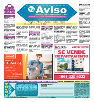 Tu Aviso 12 De Febrero De 2021