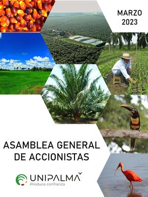 Asamblea General De Accionistas Unipalma 2022