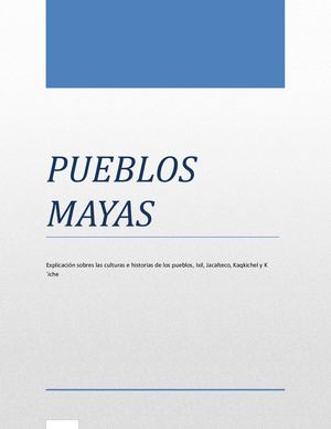 Pueblos Mayas