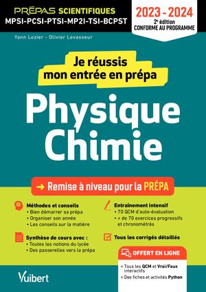 Je réussis mon entrée en prépa scientifique. Physique-Chimie 2023-2024_ Extrait