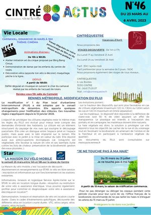 Cintré Actus N°46