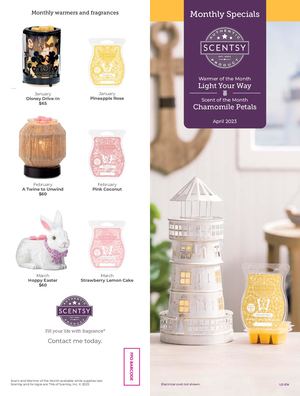 April 2023 Warmer & Scent of the Month Brochure