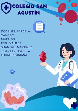 Documento A4 Portada Proyecto Medicina Y Salud Creativo Moderno Celeste