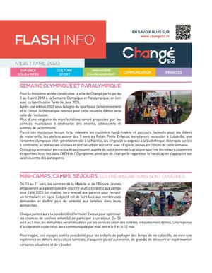 Flash info avril 2023