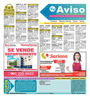 Tu Aviso 16 DE marzo De 2021