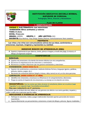 Plan De Clases Calameo