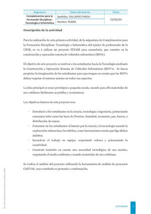 ANALISIS PROYECTO STEAM MEDIANTE CANVAS