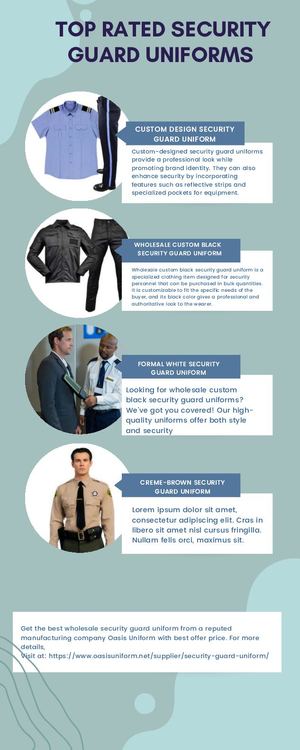 Top Rated Security Guard Uniforms Manufacturers