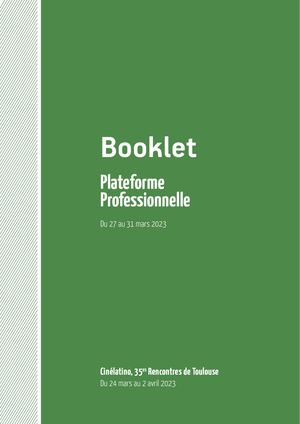 Booklet Plateforme Professionnelles 2023
