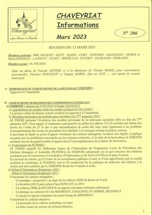 Bulletin Mars 2023